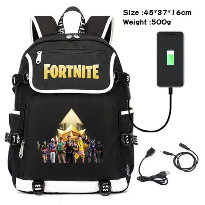 Fortnite Backpack for Girl Boy Student Teenager Rucksack Men Women Anime Cartoon Casual School Bags Travel Mochila Birthday Gift