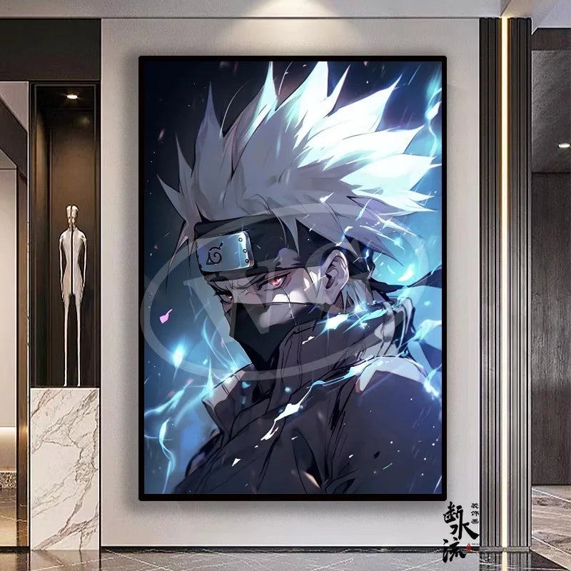 Naruto Anime Decoration Painting, Naruto Kakashi Uchiha Itachi Xiao Organization Poster, Home Entrance Hanging Painting