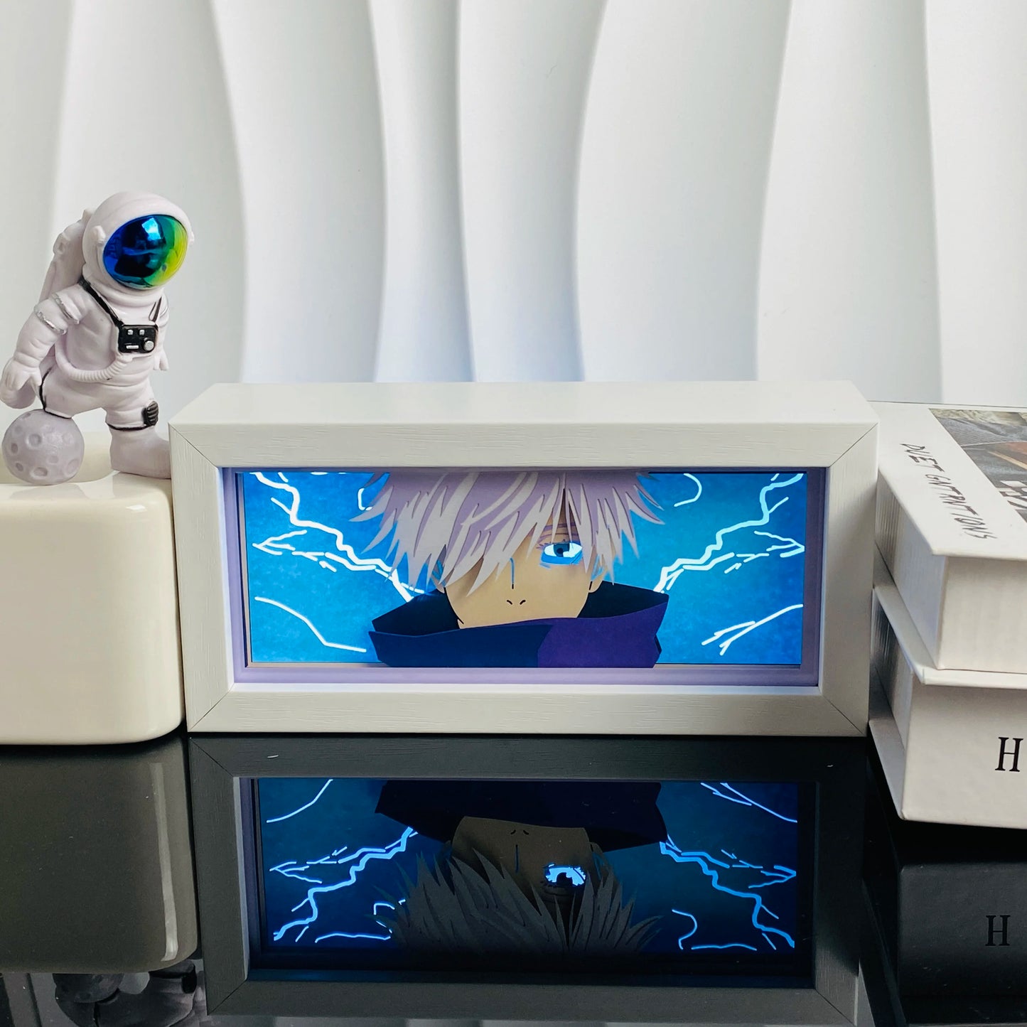 Anime Led Light Lamp For Room Decor Paper Cut Shadow Box Birthday Bedside Remote control Nightlight Manga Light Box Friend Gifts