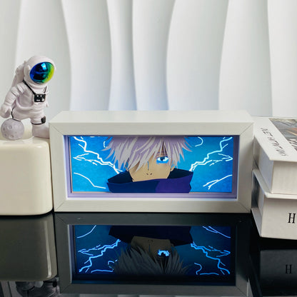 Paper Cut Out Anime Led Light Box  Desk Light for Bedroom Decoration Child Birthday Gift Manga Table Lamps Lightbox