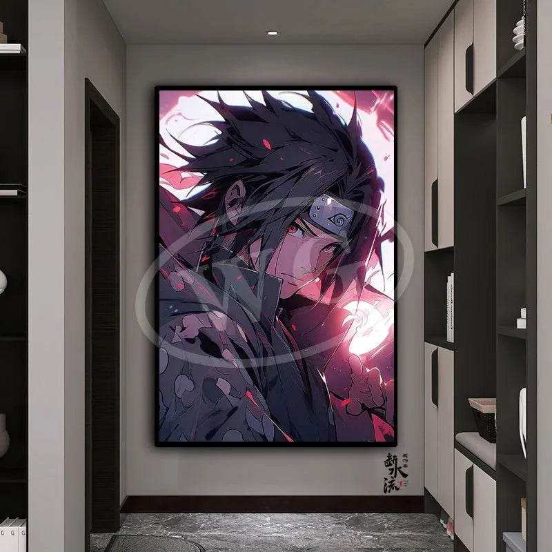 Naruto Anime Decoration Painting, Naruto Kakashi Uchiha Itachi Xiao Organization Poster, Home Entrance Hanging Painting