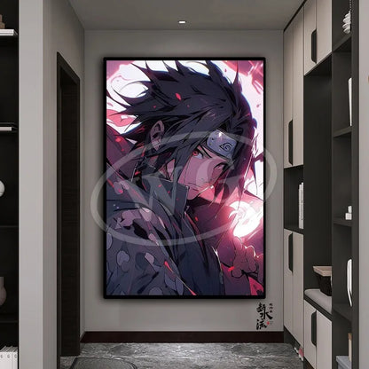 Naruto Anime Decoration Painting, Naruto Kakashi Uchiha Itachi Xiao Organization Poster, Home Entrance Hanging Painting