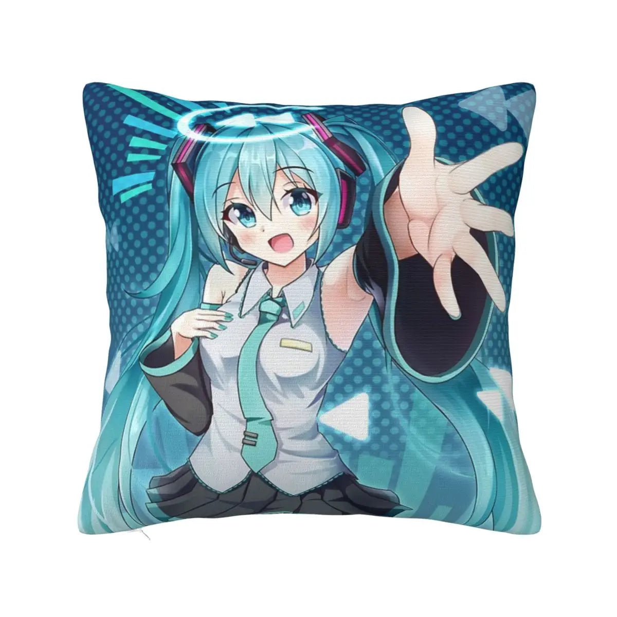 Cushion Covers Anime Hatsune Miku Pillow Case Awesome Decor Pillowcover for Living Room 40*40cm
