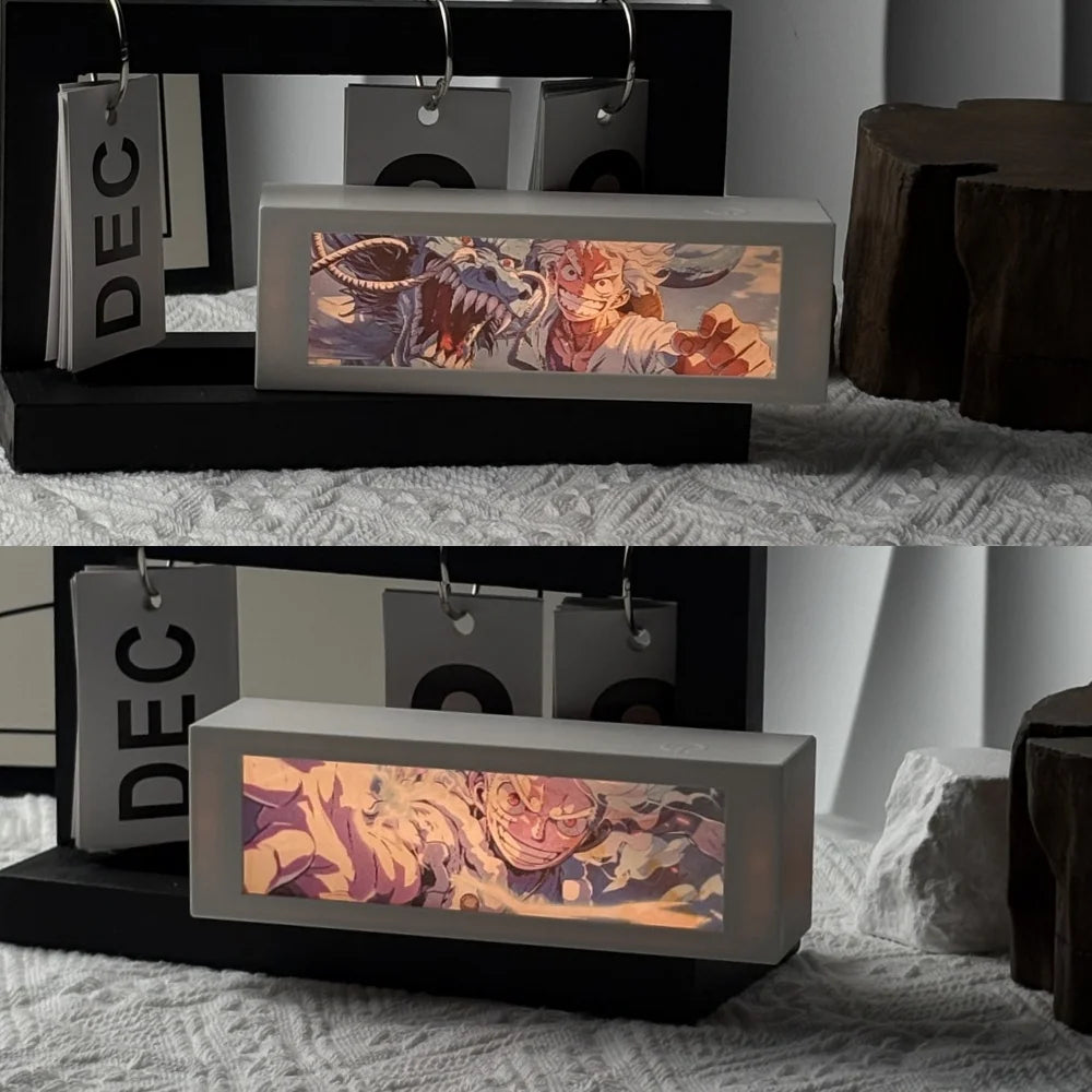 LED Anime Motion Light Box for Bedroom Decoration  Box Birthday Gifts Bedside Night Lamp Table Lamps Room Halloween