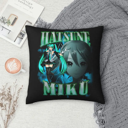 Cushion Covers Anime Hatsune Miku Pillow Case Awesome Decor Pillowcover for Living Room 40*40cm