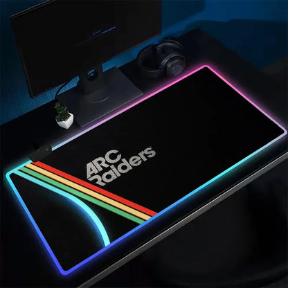 ARC Raiders Mouse Pad Anime Gaming Mouse Pad LED Table Pads Backlit Rubber Desktop XXL RGB Desk Mats