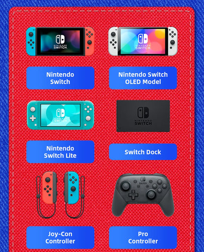 Large Carrying Protective Case for Switch OLED Console Pro Controller Travel Storage Bag Case For Switch Accessories