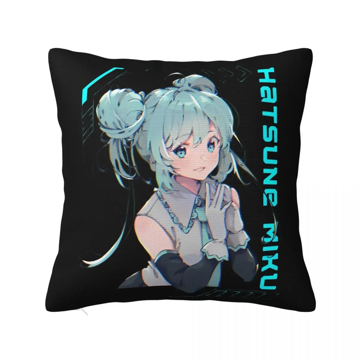Cushion Covers Anime Hatsune Miku Pillow Case Awesome Decor Pillowcover for Living Room 40*40cm