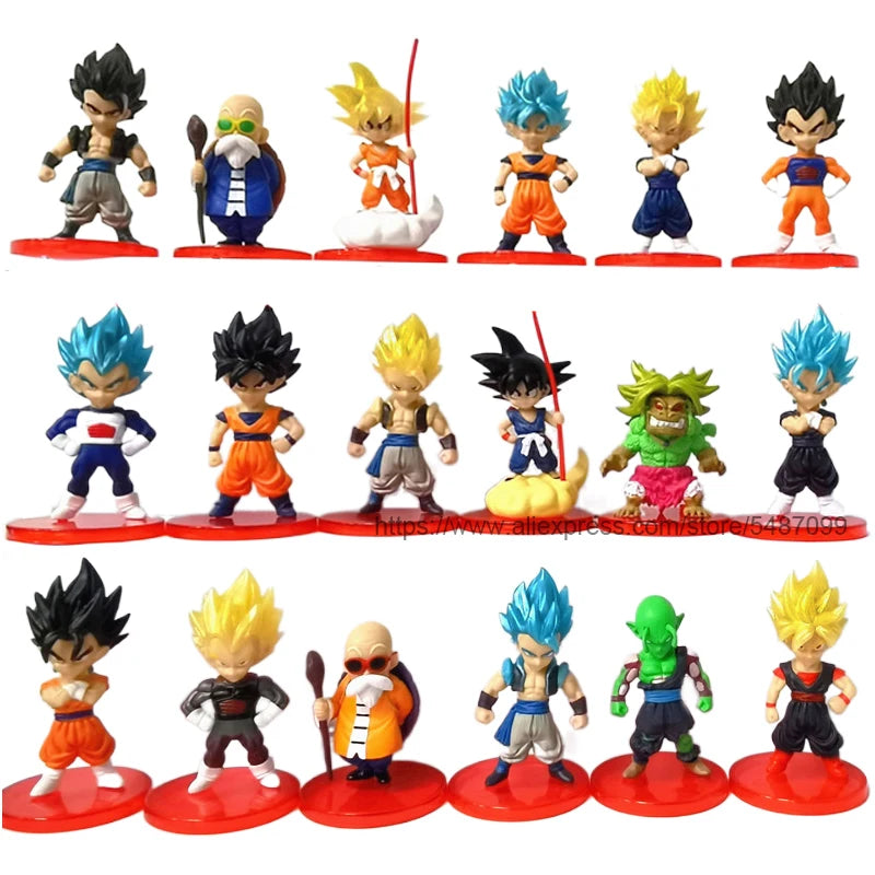 Dragon Ball Super Son Goku Vegeta Broly Buu Action Figure Dragon Ball Figure Set Anime Figurines Ultra Instinct Model Gifts Toys