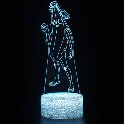 Fortnite 3D Anime Lamp Game Cosplay Patterns LED Night Light Gamer Decoration Kawaii Table Lamp Anime Room Decoration Gift Toy