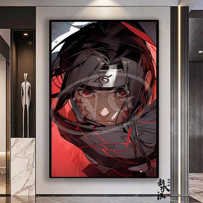 Naruto Anime Decoration Painting, Naruto Kakashi Uchiha Itachi Xiao Organization Poster, Home Entrance Hanging Painting