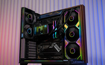 Jungle Leopard Pro Flow 360 ARGB All-In-One LCD SCREEN AIO LIQUID COOLE Water Cooling Radiator 5V3PIN ARGB Fan CPU Liquid Cooler