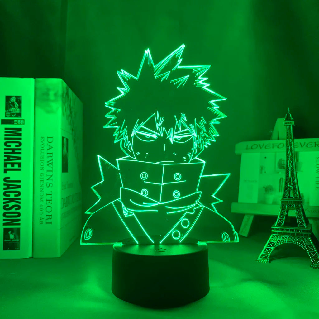 3d Led Night Light Anime My Hero Academia for Bedroom Decor Birthday Gift Manga Gadget My Hero Academia Katsuki Bakugo Lamp 3d