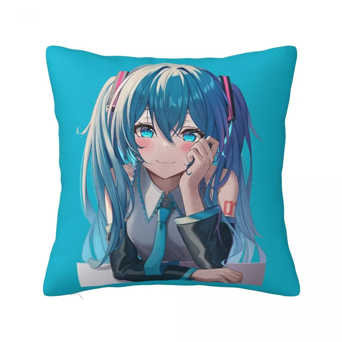 Cushion Covers Anime Hatsune Miku Pillow Case Awesome Decor Pillowcover for Living Room 40*40cm