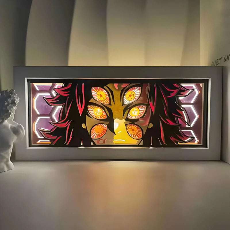 Demon Slayer Kimetsu no Yaiba 3D Light Box Led Anime Kamado Tanjirou light Cartoon colorful light box room bedroom night light