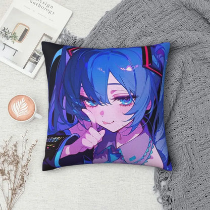 Cushion Covers Anime Hatsune Miku Pillow Case Awesome Decor Pillowcover for Living Room 40*40cm