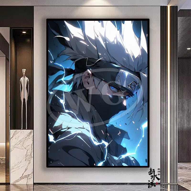Naruto Anime Decoration Painting, Naruto Kakashi Uchiha Itachi Xiao Organization Poster, Home Entrance Hanging Painting