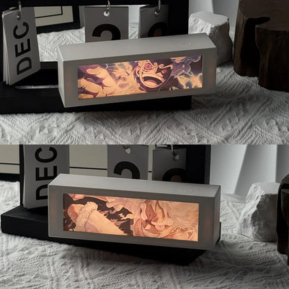LED Classic Anime 3D  Lenticular Motion Anime Lightbox for Bedroom Decoration Lamp Anime Peripheral Friend Birthday Gifts