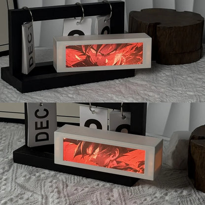 LED Classic Anime 3D  Lenticular Motion Anime Lightbox for Bedroom Decoration Lamp Anime Peripheral Friend Birthday Gifts