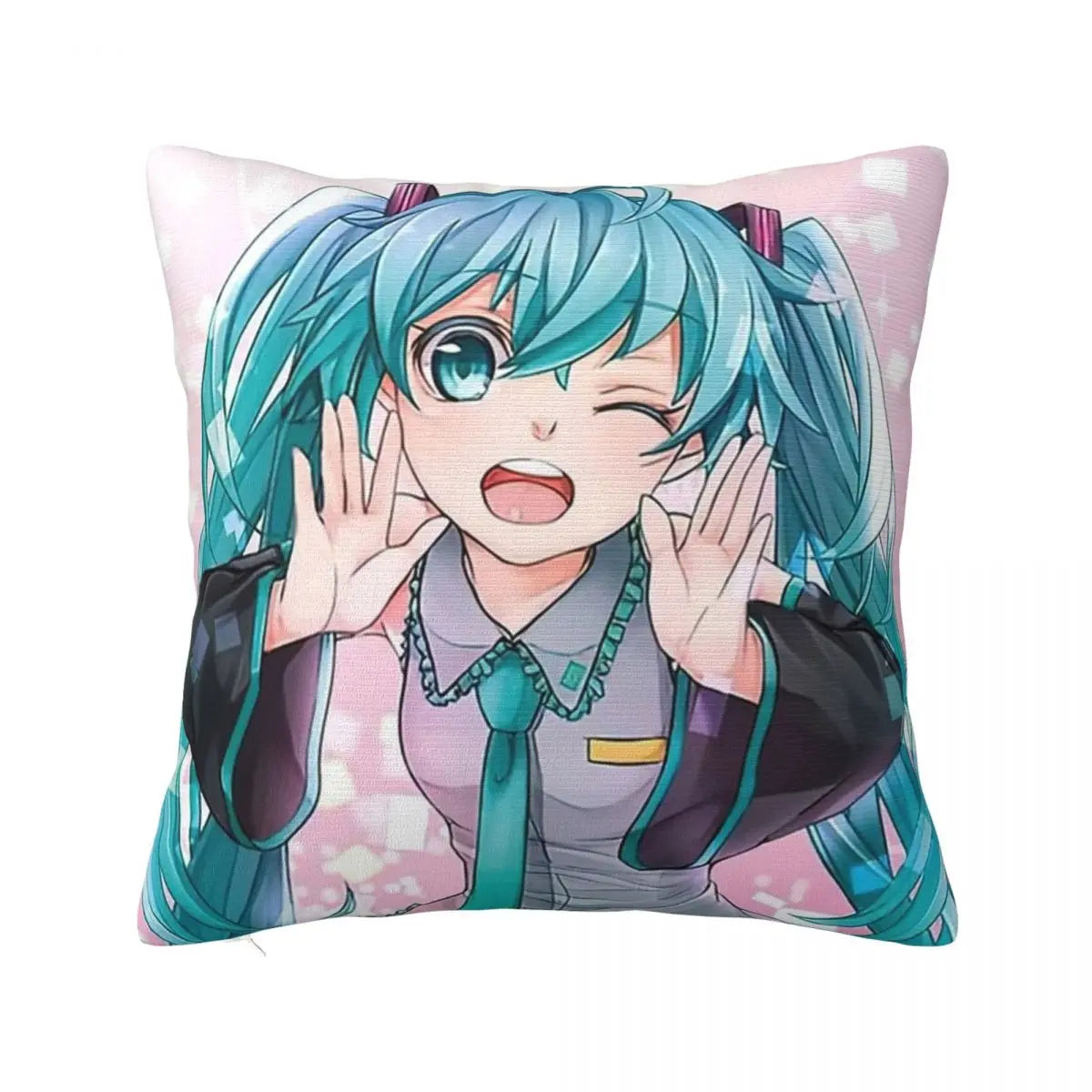 Cushion Covers Anime Hatsune Miku Pillow Case Awesome Decor Pillowcover for Living Room 40*40cm