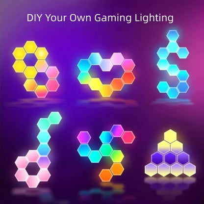 LED Gaming Lighting Magic Color Module Splicing WIFI RGB Music Sync Ambient Sound Capture Modular DIY Decorative Dynamic RGBIC