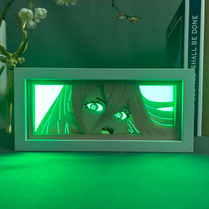 Anime Led Night Light Box Chainsaw Man Power For Hoom Decor Nightlight Paper Cut Shadow Box Manga Gifts For Girls Manga Lightbox