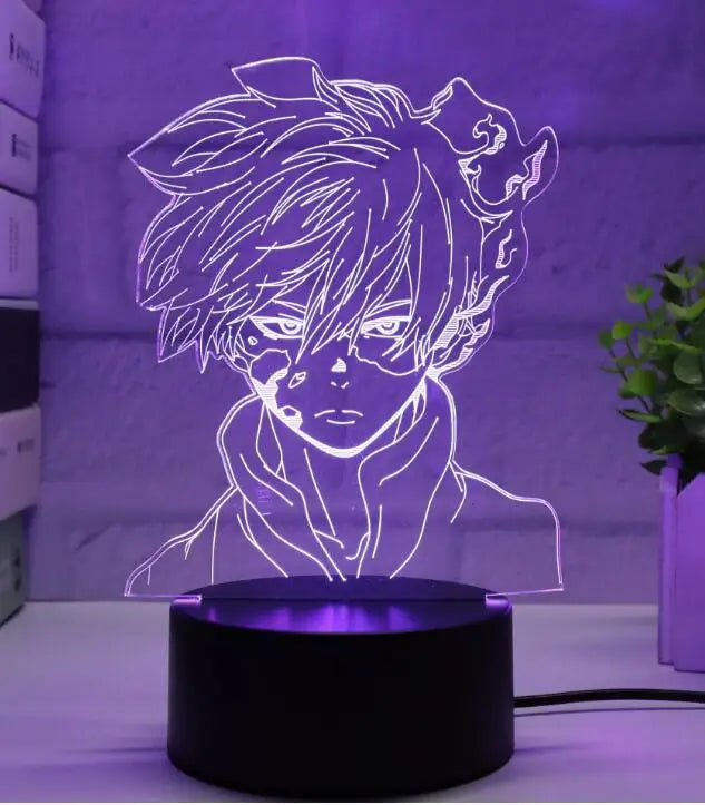 3d Led Night Light Anime My Hero Academia for Bedroom Decor Birthday Gift Manga Gadget My Hero Academia Katsuki Bakugo Lamp 3d