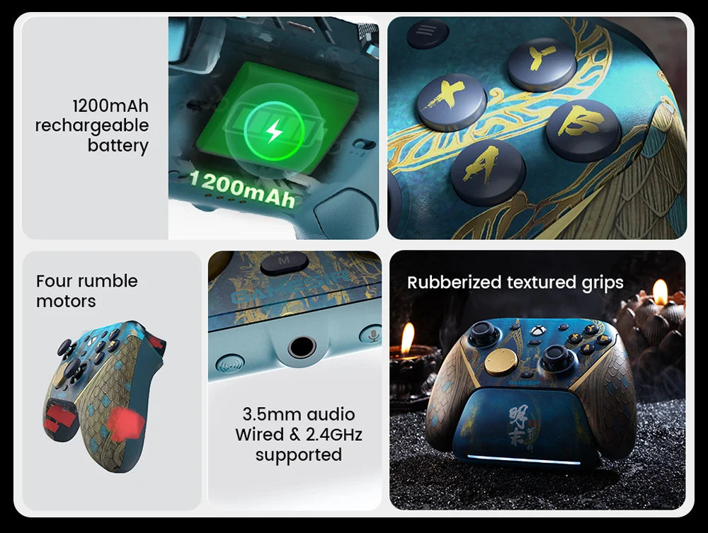 GameSir G7 Pro WUCHANG Xbox PC Controllers Wireless for XBOX Series S X One PC Control Bluetooth Gamepad Fallen Feathers Edition with charge station
