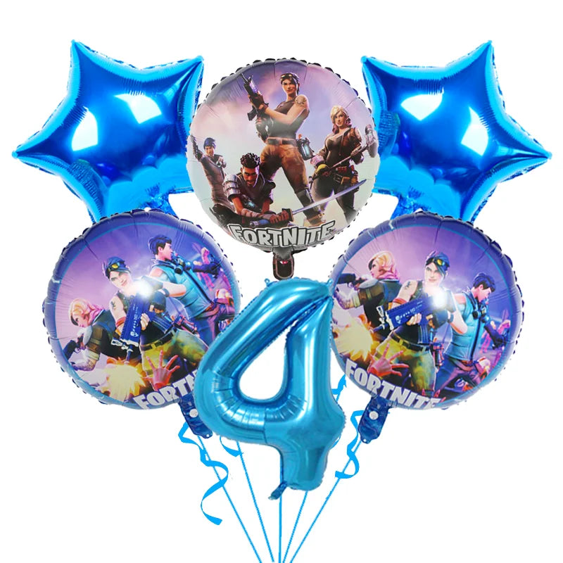 Hot Shooting Game Fortnition Birthday Decoration Disposable Tableware Plate Tablecloh Cup Baby Shower Boys Party Supplies and more