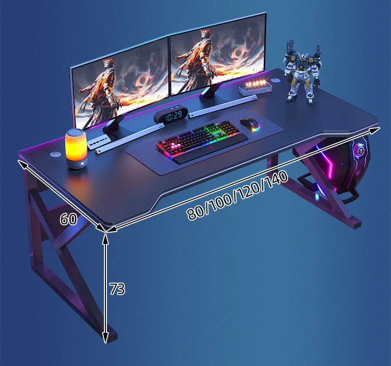 Standing Computer Desk Home Office Gaming Study Laptop Table Steel Frame Escritorios Table Gaming Pc De Oficina Furniture
