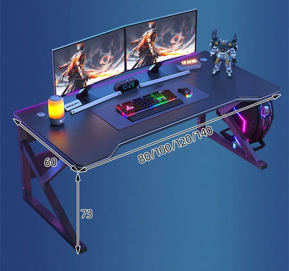 Standing Computer Desk Home Office Gaming Study Laptop Table Steel Frame Escritorios Table Gaming Pc De Oficina Furniture