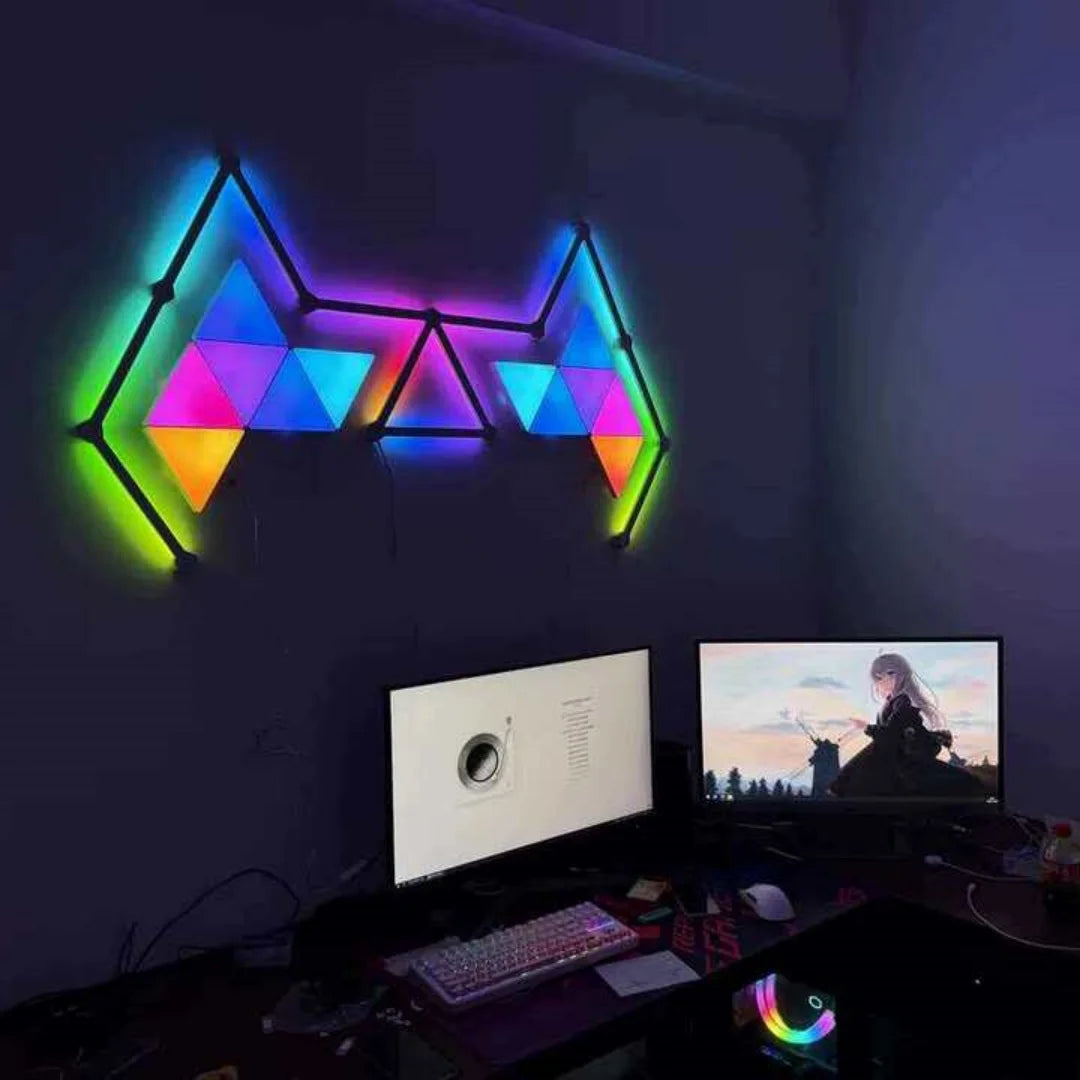 LED Gaming Lighting Magic Color Module Splicing WIFI RGB Music Sync Ambient Sound Capture Modular DIY Decorative Dynamic RGBIC