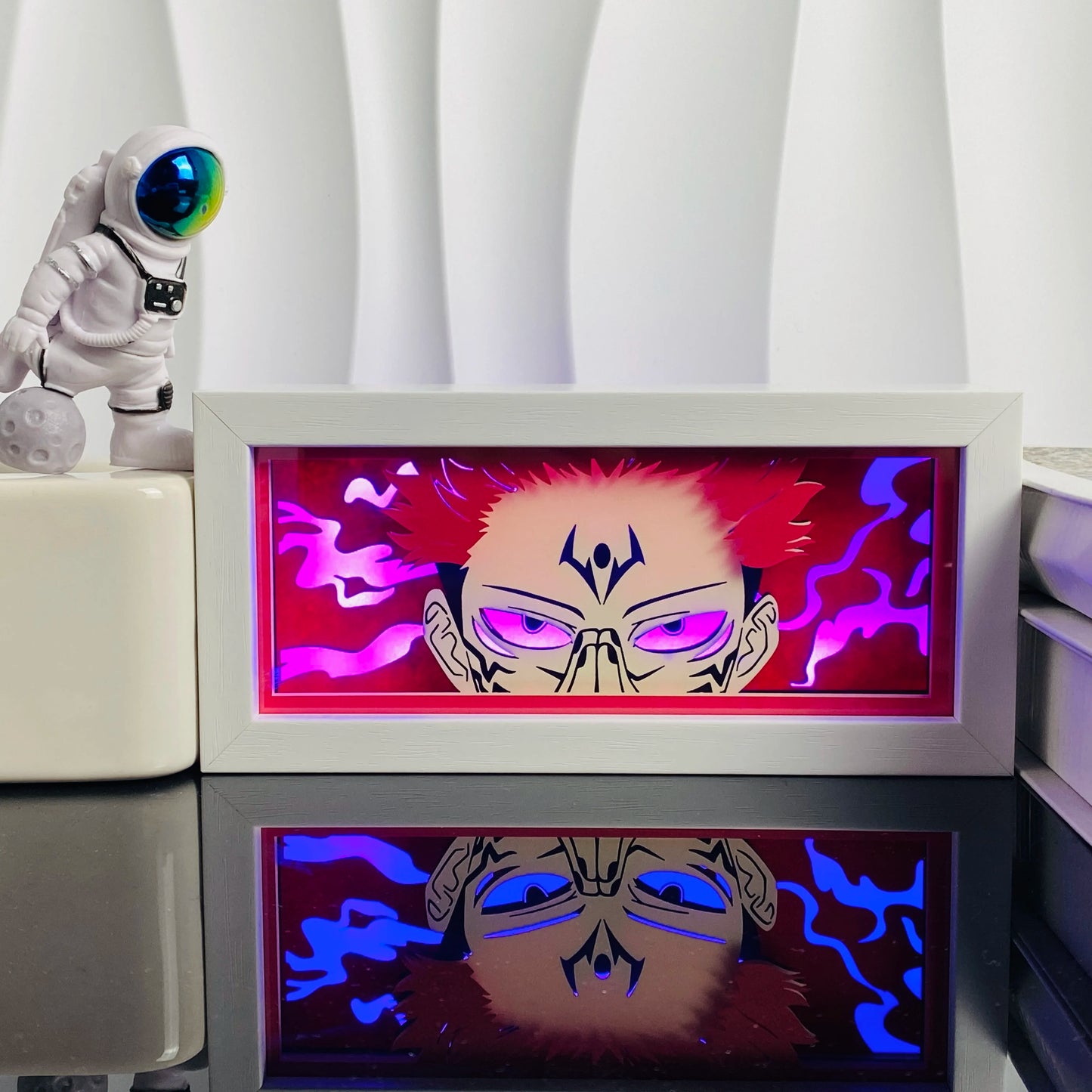Anime Led Light Lamp For Room Decor Paper Cut Shadow Box Birthday Bedside Remote control Nightlight Manga Light Box Friend Gifts