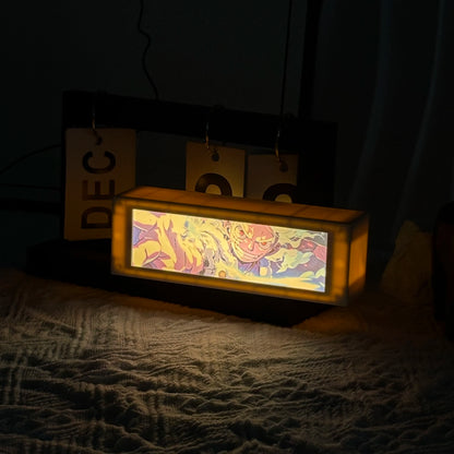 LED Classic Anime 3D  Lenticular Motion Anime Lightbox for Bedroom Decoration Lamp Anime Peripheral Friend Birthday Gifts