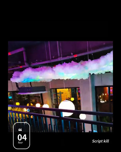 DIY Thunder Cloud Light Strip with APP & Remote control, LED Cotton Cloud Ceiling Lightfor Bedroom Gaming Room Decor