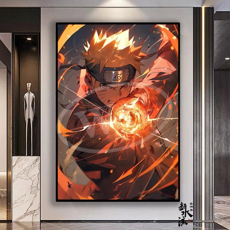 Naruto Anime Decoration Painting, Naruto Kakashi Uchiha Itachi Xiao Organization Poster, Home Entrance Hanging Painting
