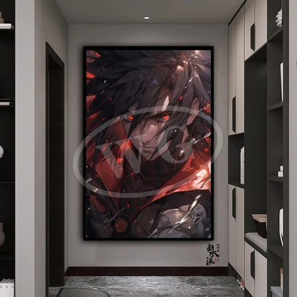 Naruto Anime Decoration Painting, Naruto Kakashi Uchiha Itachi Xiao Organization Poster, Home Entrance Hanging Painting
