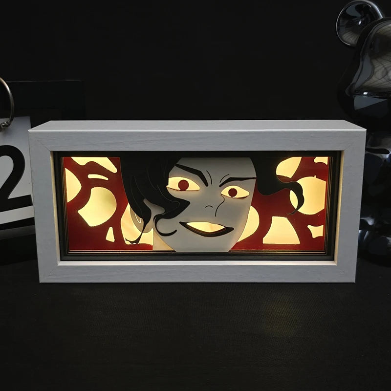 Demon Slayer Kimetsu no Yaiba 3D Light Box Led Anime Kamado Tanjirou light Cartoon colorful light box room bedroom night light