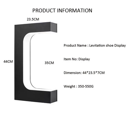 Magnetic Levitation LED Floating Shoe 360 Degree Rotation Display Stand for your headset or more