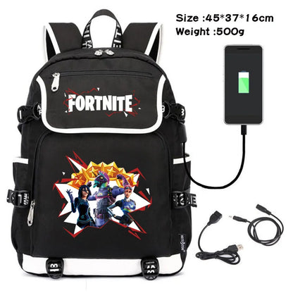Fortnite Backpack for Girl Boy Student Teenager Rucksack Men Women Anime Cartoon Casual School Bags Travel Mochila Birthday Gift