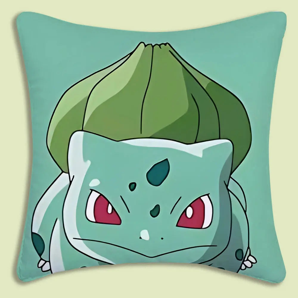 Cushion Covers  Anime P-Pokemon Pillow Covers Cartoon Sofa Decorative Home Double-sided Printing Short Plush Cute Cushion Cover