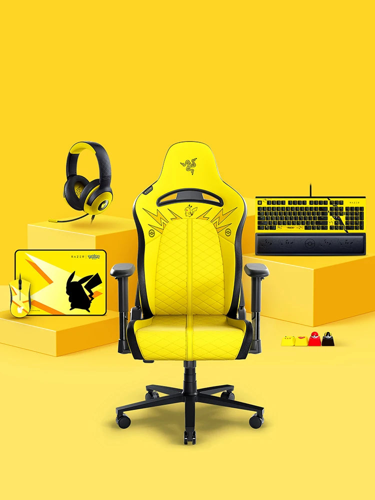 japan édition razer X pokemon Pikachu Exclusive 104 Key White Backlit Mechanical Keyboard
limited édition