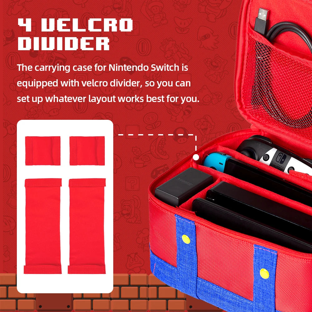 Large Carrying Protective Case for Switch OLED Console Pro Controller Travel Storage Bag Case For Switch Accessories