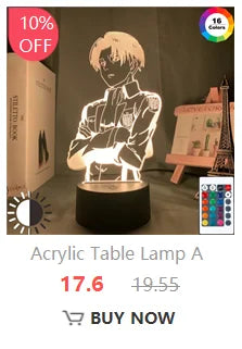 3d Led Night Light Anime My Hero Academia for Bedroom Decor Birthday Gift Manga Gadget My Hero Academia Katsuki Bakugo Lamp 3d