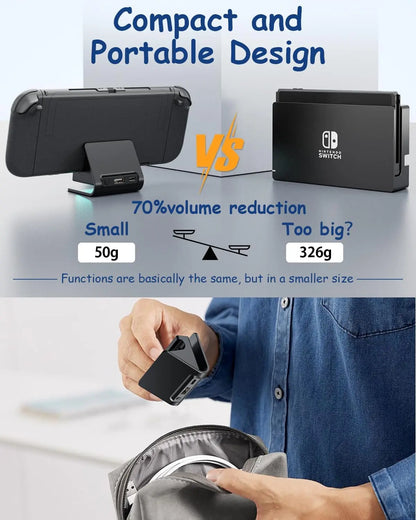 Charger Dock for Switch 2 Joycons Controller Portable Base RGB Charging Stand Station for Switch 2  Game Accessories