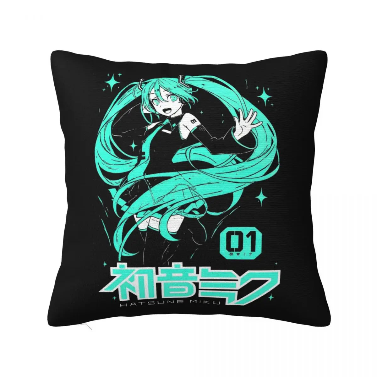Cushion Covers Anime Hatsune Miku Pillow Case Awesome Decor Pillowcover for Living Room 40*40cm