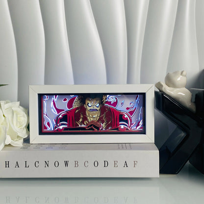 Anime Led Light Lamp For Room Decor Paper Cut Shadow Box Birthday Bedside Remote control Nightlight Manga Light Box Friend Gifts