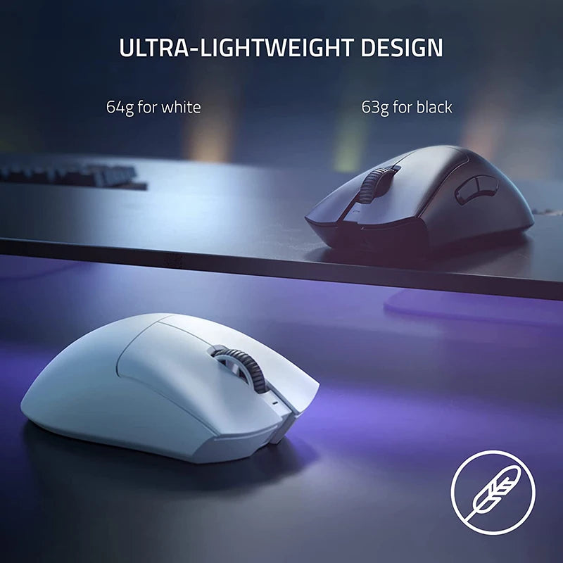 Razer DeathAdder V3 Pro Wireless Gaming Mouse 100% Original  Gamer 63g Ultra Lightweight 30K DPI Optical Sensor for Pc Laptop