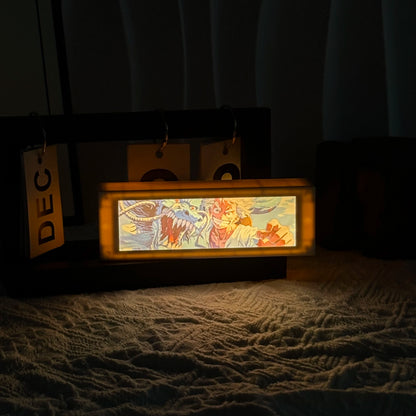 LED Classic Anime 3D  Lenticular Motion Anime Lightbox for Bedroom Decoration Lamp Anime Peripheral Friend Birthday Gifts