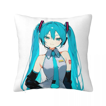 Cushion Covers Anime Hatsune Miku Pillow Case Awesome Decor Pillowcover for Living Room 40*40cm